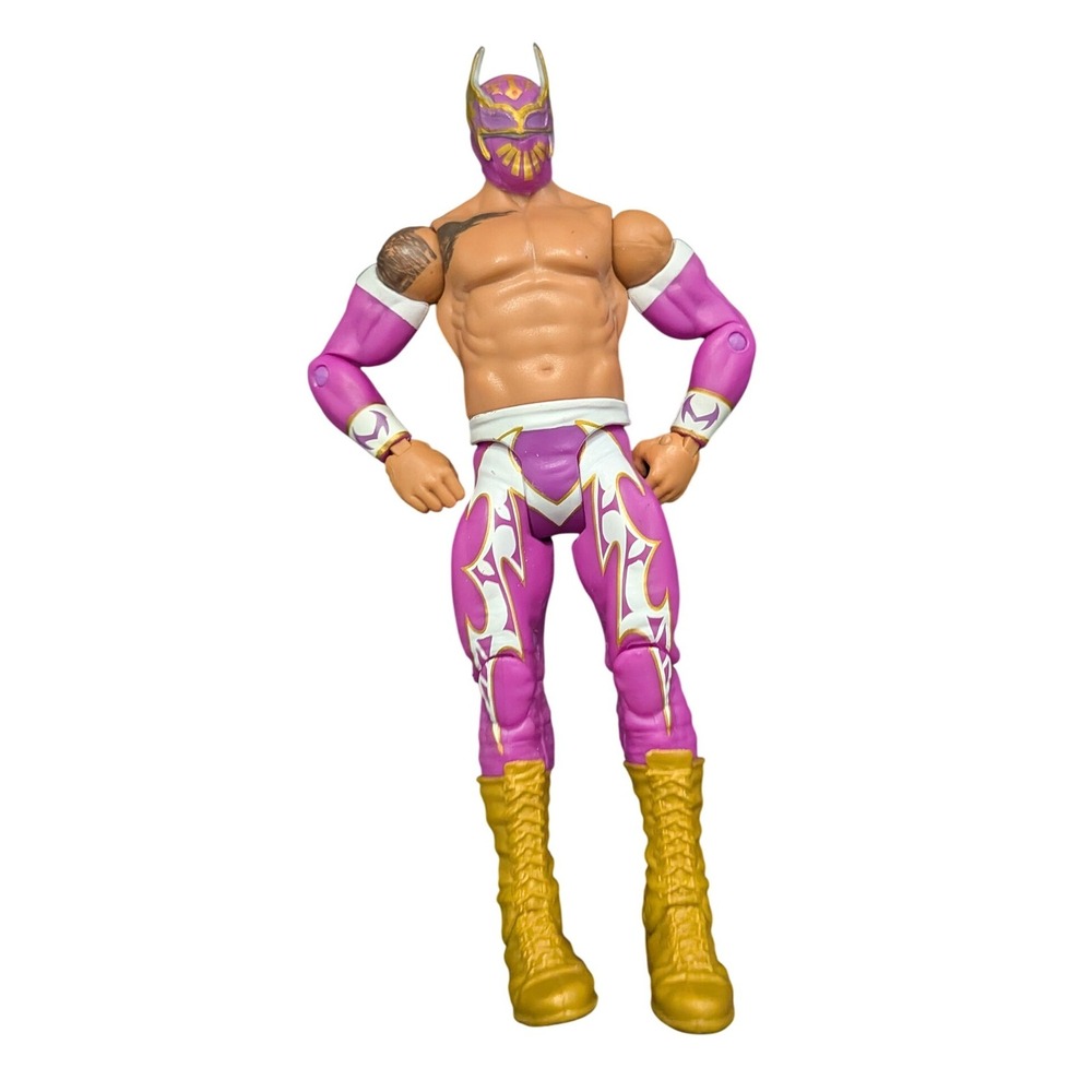 Mattel Sin Cara Action Figure WWE 6" Purple Gold Lucha Libre Good